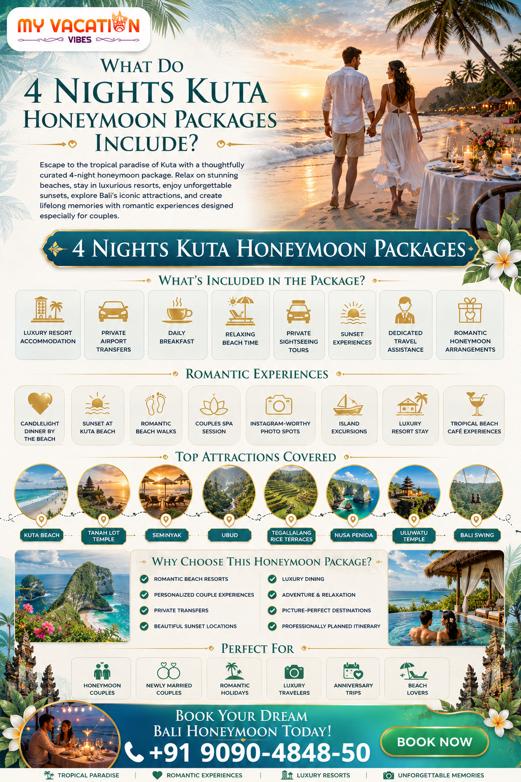 4 Nights Kuta Honeymoon Packages