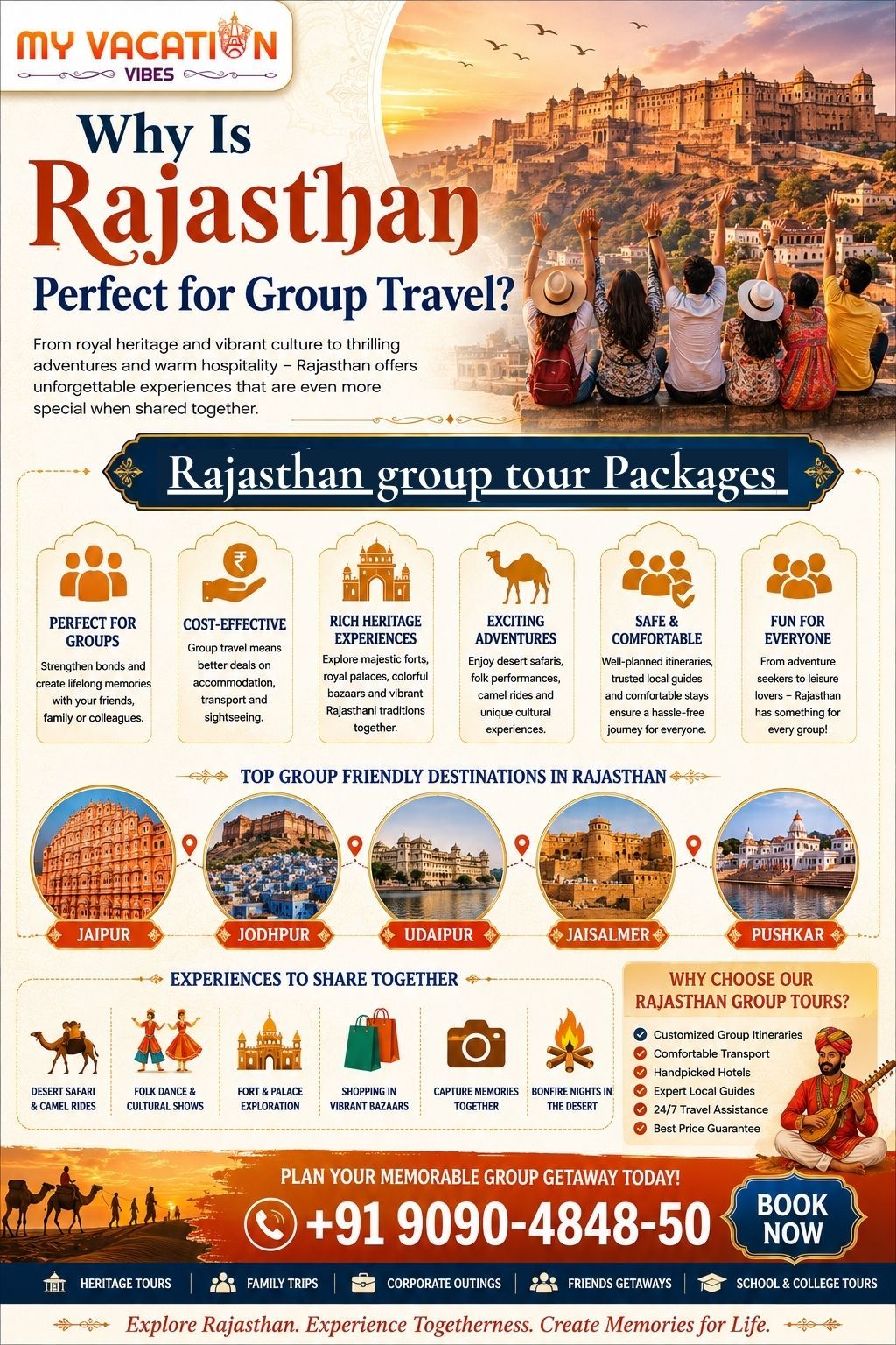 Rajasthan group tour Packages